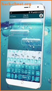 3D Glass Drops Keyboard Theme screenshot