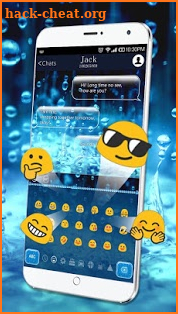 3D Glass Water Keyboard screenshot