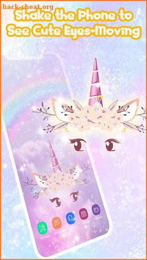 3D Glitter Unicorn Live Wallpaper screenshot