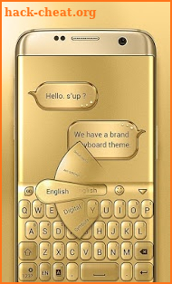 3D Gold 2018 GO Keyboard Theme screenshot