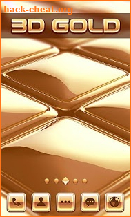 3D Gold GO Launcher screenshot