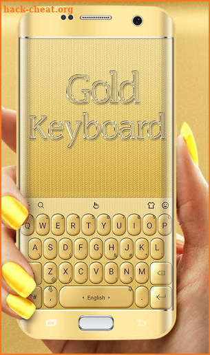 3D Gold Keyboard Theme screenshot