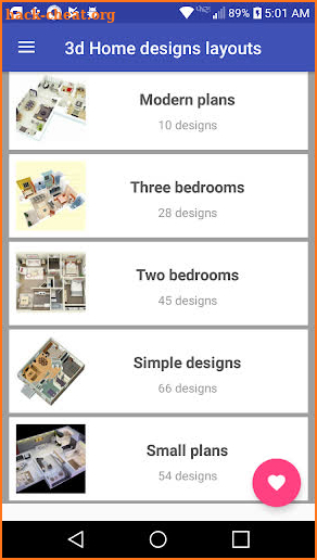 3d Home designs layouts screenshot