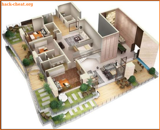 3D house plans screenshot