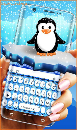 3D Ice Water Keyboard Theme screenshot