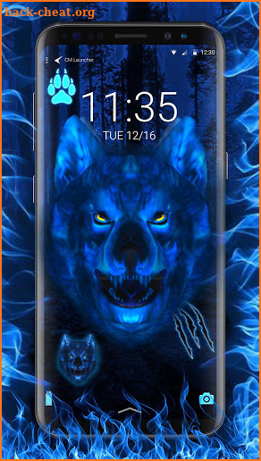 3D Ice Wolf - Lock Theme screenshot