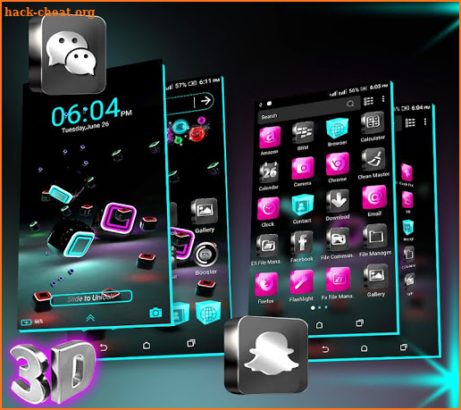 3D Icon Launcher Theme screenshot