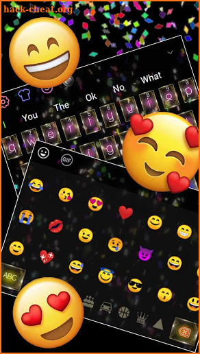 3D Live Colorful Paper Keyboard screenshot