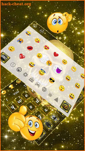 3D Live Gold Skull Keyboard screenshot