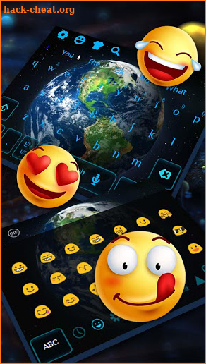 3D Lively Tech Earth Keyboard Theme screenshot