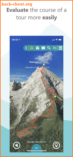 3D map - hike, climbe & bike tours - GPS Navi screenshot