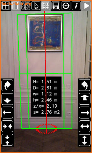 3D measurement app - Plumb-bob screenshot