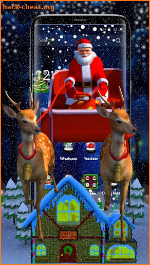 3D Merry Christmas Santa Theme screenshot