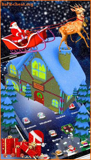 3D Merry Christmas Santa Theme screenshot