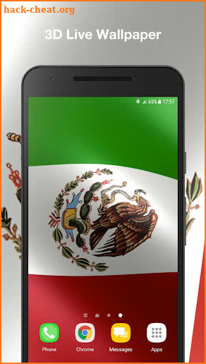 3D Mexico Flag Live Wallpaper screenshot