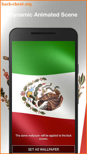 3D Mexico Flag Live Wallpaper screenshot