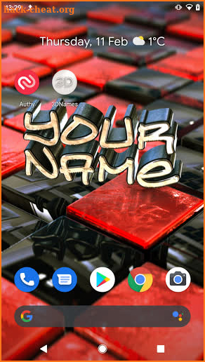 3D Names screenshot