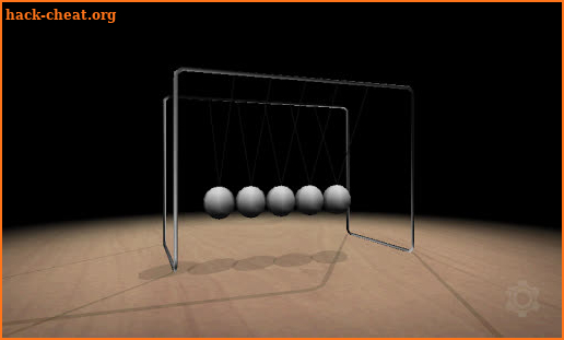 3D Newton's Cradle screenshot