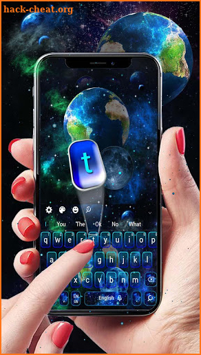 3d parallax galaxy keyboard screenshot