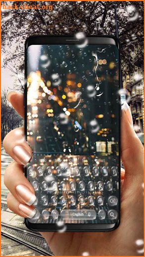 3D Raindrops Keyboard screenshot