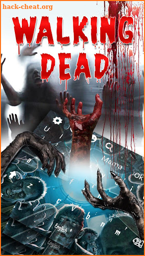 3D Scary Live Dead Zombie keyboard Theme screenshot