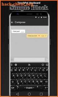 3D Simple Business Black Keyboard Theme screenshot