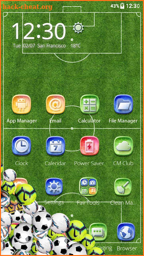 3D Soccer Field Gravity Theme⚽ screenshot