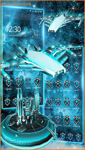 3D Spaceship Galaxy Launcher screenshot