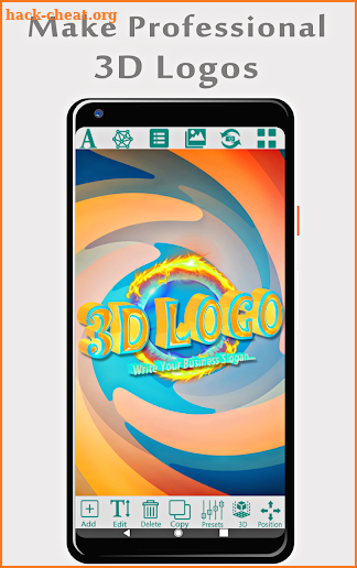 3D Text Photo Editor-3D Logo Maker & 3D Name screenshot