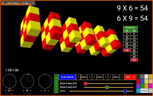 3D Times Table Calculator screenshot