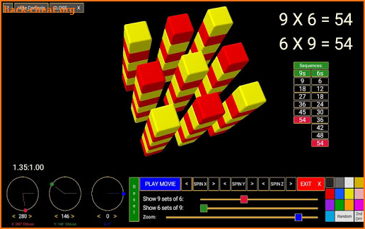 3D Times Table Calculator screenshot