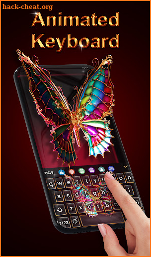 3D Wallpaper & Keyboard: Colorful Butterfly Effect screenshot