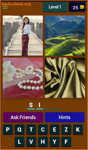 4 pics 1 word puzzle screenshot