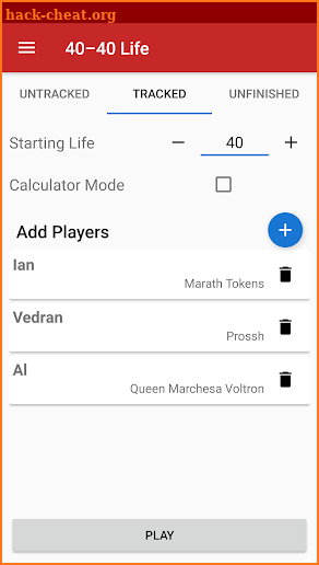 40-40 - MTG Life Counter screenshot