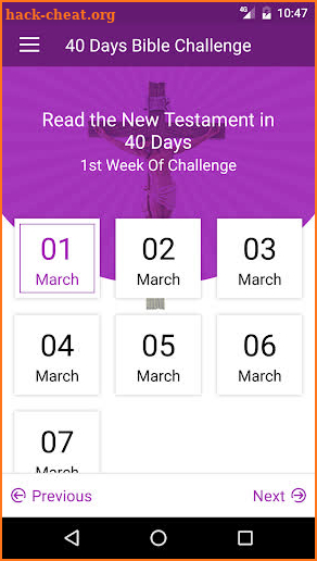 40 Days Bible Challenge screenshot