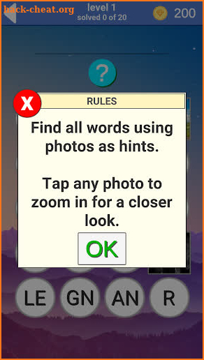 470 hidden words screenshot