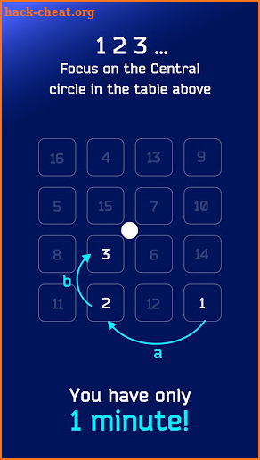 4Brain: Brain Training & Memory Games, Schulte screenshot