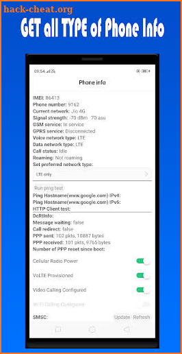 4G LTE Only Network Mode Mobile (Dual SIM) screenshot