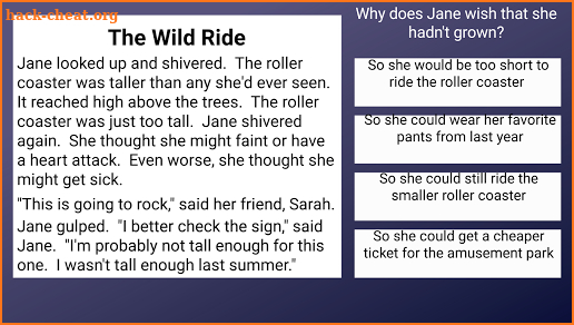 4th Grade Reading Challenge screenshot