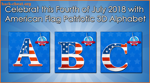 4th July DP Maker : American Flag Theme Alphabet screenshot