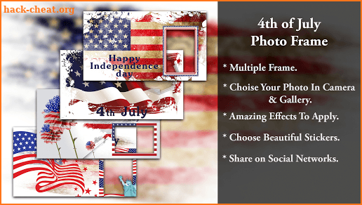 4th July Photo Frame - Independence Day Frame 2018 screenshot