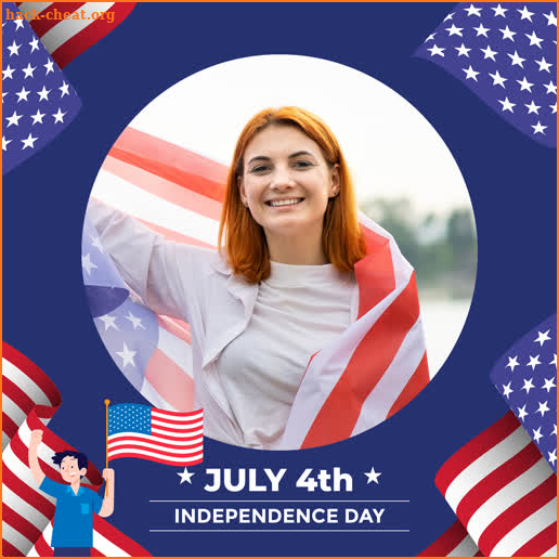 4th July Photo Frame : USA Independence Day 2021 screenshot