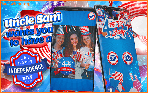 4th of July Photo Stickers - USA Photo Editor screenshot