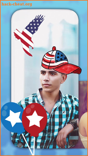 4th Of July Photo Stickers - USA Photo Editor App screenshot