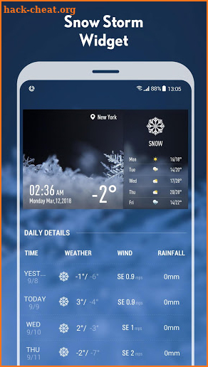 5-day Weather forecast &weather widget screenshot