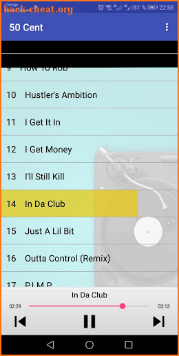 50 Cent Songs screenshot