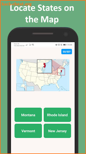 50 States: Maps, Capitals & Flags of the US screenshot