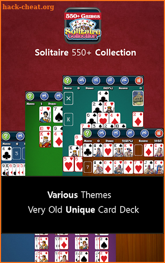 550+ Card Games Solitaire Pack screenshot