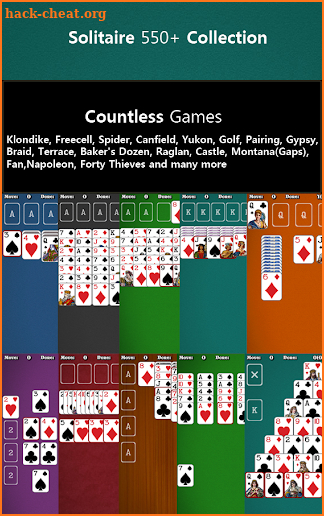 550+ Card Games Solitaire Pack screenshot