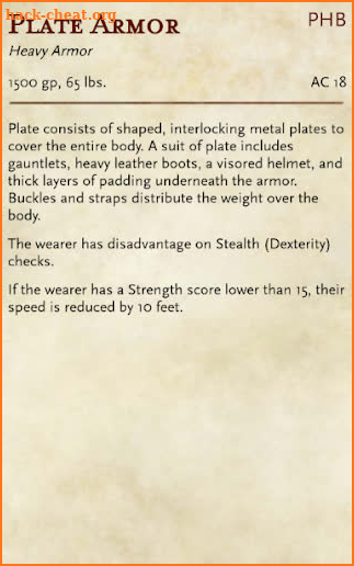 5e Items screenshot